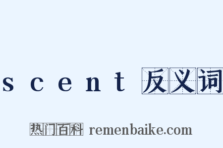 scent反义词是什么意思的图片
